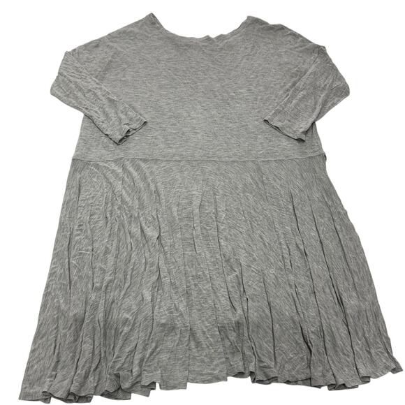 Free People FP Beach Dress Womens XS/S Gray Tiered Ruffle Babydoll Tunic Modal - Picture 2 of 7